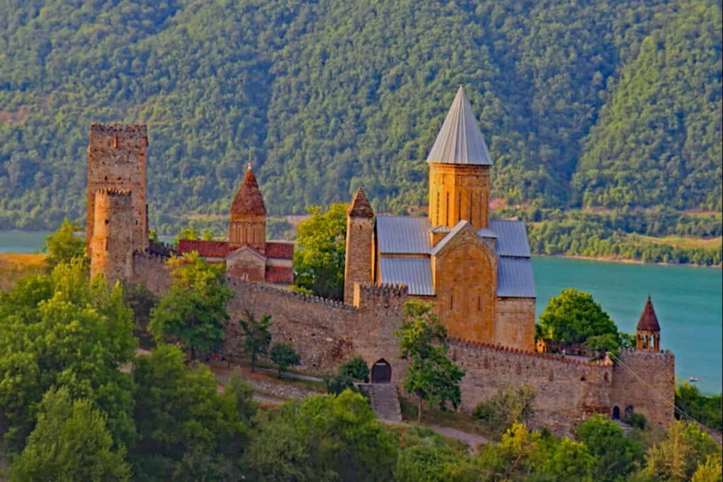 Ananuri Fortress on the road from Tbilisi to Gudauri