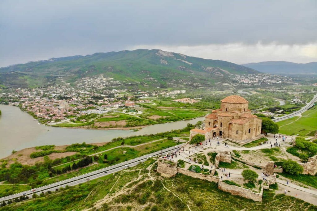 Jvari Monastery above Mtskheta where the Aragvi and Mtkvari rivers meet