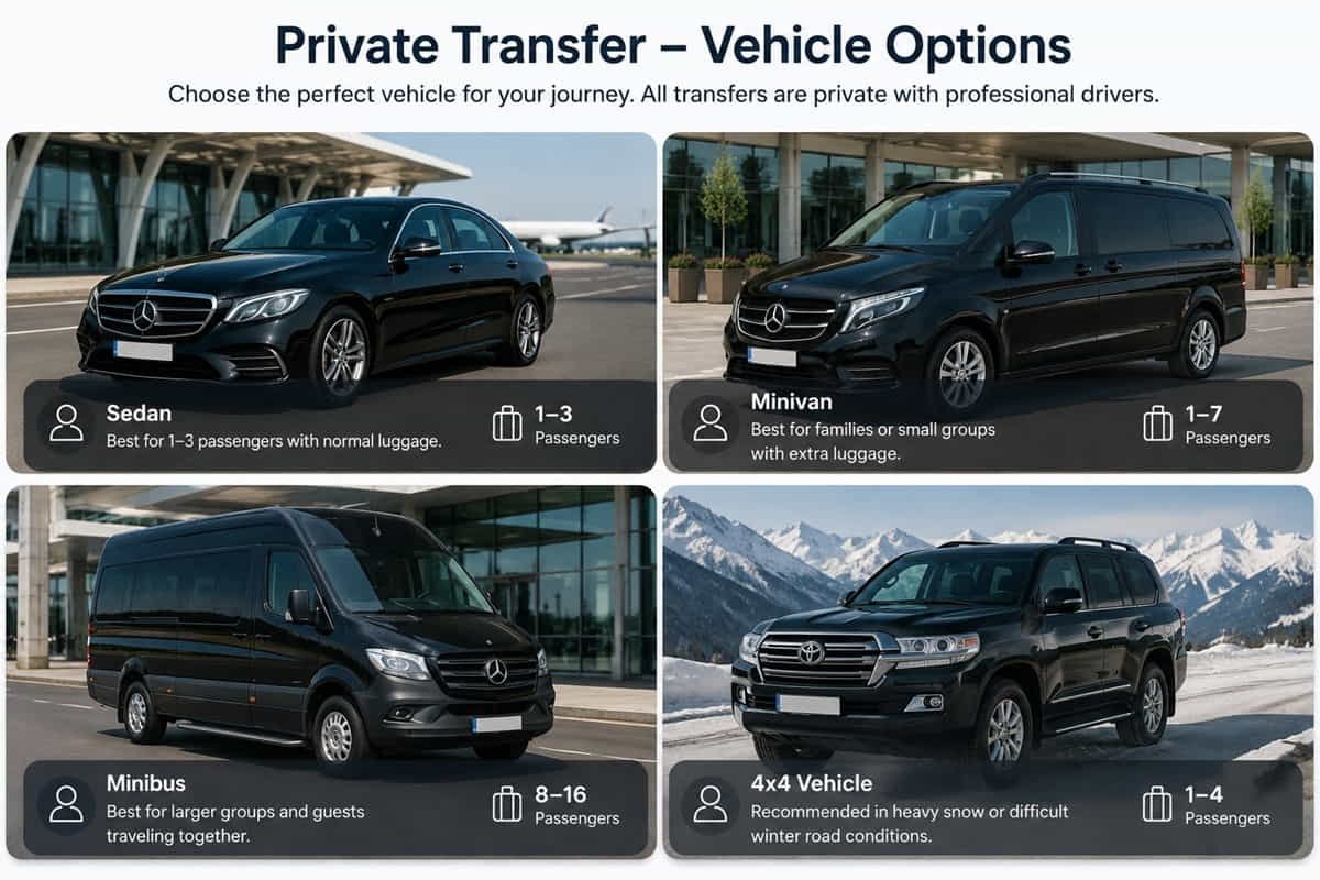 Vehicle Options for Gudauri Transfer